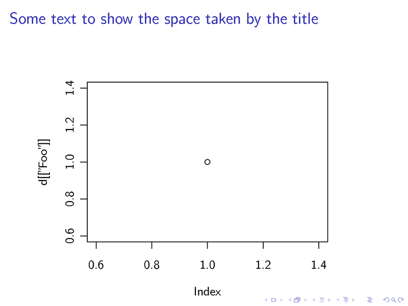 Example with the title set by LaTeX